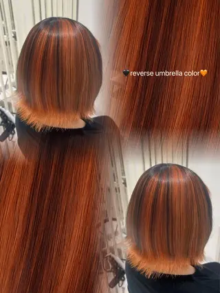 ミディアム 中嶋 礼愛のヘアスタイル