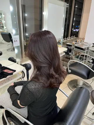 セミロング カラー 韓国レイヤー×モテ髪 /MITSUKI🤍のヘアスタイル