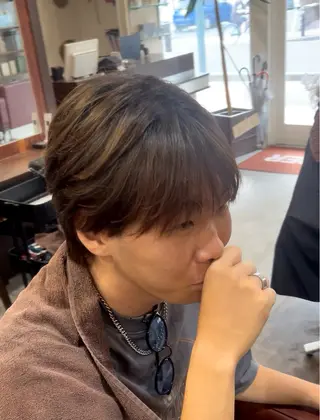 ミディアム メンズ メンズ特化/パーマ/ ハイライト/りょうまのヘアスタイル