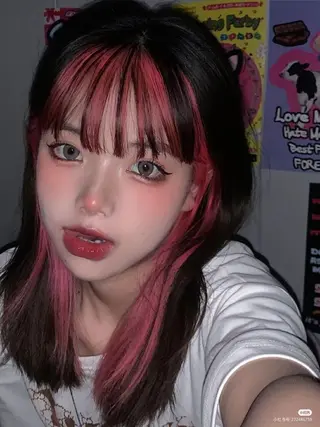 カラー 莉乃/縮毛矯正/髪質 改善/艶カラーのヘアスタイル