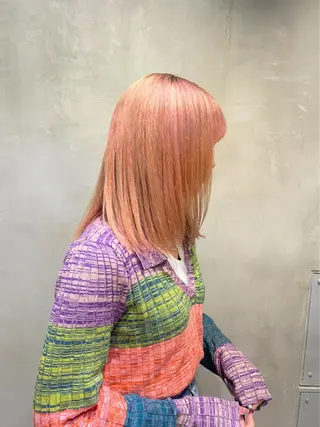 セミロング カラー 💐ナチュラルヘア Kroda💐のヘアスタイル