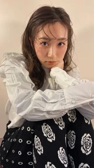 ロング 🎀FACE。暖色 カラー/カスミ🤍のヘアスタイル