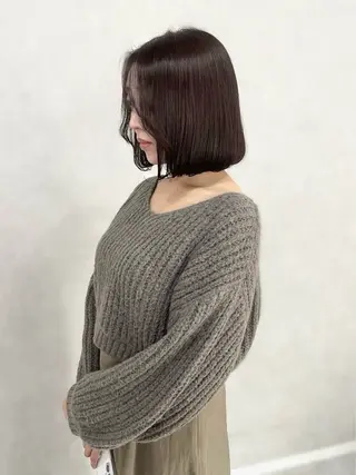 ミディアム カラー 盛れる顔まわり✨🎀 モテカラー別所好葉のヘアスタイル