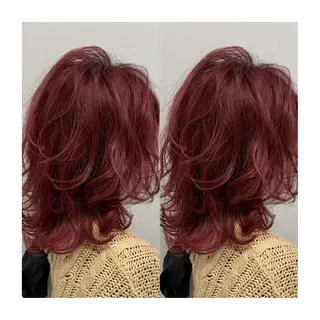 ミディアム 似合わせスタイル 岡田勇哉のヘアスタイル