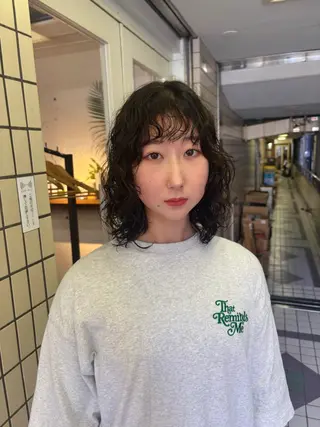 ミディアム パーマ kaito パーマ募集！🔵のヘアスタイル