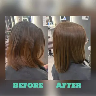 ミディアム カラー 問屋町/Lia💎 大下 真依のヘアスタイル