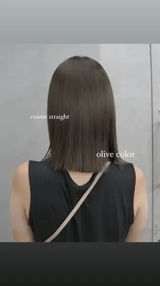 ミディアム カラー ヘアアレンジ 💐ナチュラルヘア Kroda💐のヘアスタイル