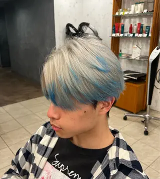 カラー メンズ メンズカットグラデー ションカラー/ケイゴのヘアスタイル