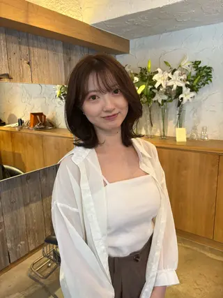 ミディアム dulce oro所属・円山/ブリーチ/暖色 Kiriのヘアスタイル