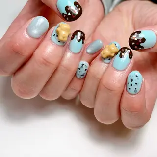 ネイル いちごパフェ ゆいのネイルデザイン