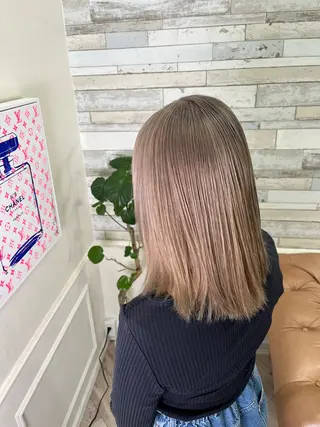 セミロング カラー MIRA/梅田美容室 ブリーチ得意/ツグミのヘアスタイル