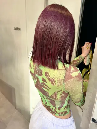 ミディアム カラー minami🪷 暖色カラーのヘアスタイル