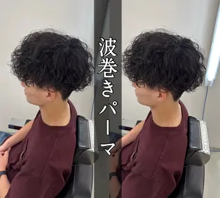 ショート カラー パーマ ヘアアレンジ メンズ キッズ ゴールド所属・圧倒的に過去1/ メンズ美容師/ゆきとのヘアスタイル