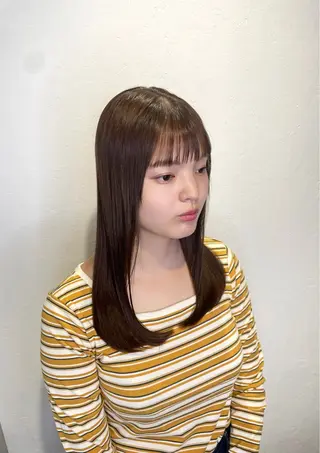 セミロング eim hair rink 長津田店所属・🫧透明感カラー 🫧しほのヘアスタイル