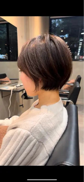 ショート カラー 似合わせ/透明感 カラー/豊中/かこのヘアスタイル