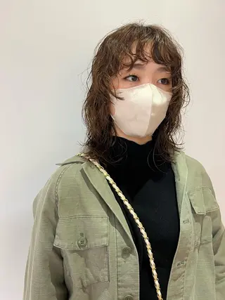 ミディアム パーマ MARU レイヤー/パーマのヘアスタイル