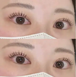 マツエク・マツパ 透明感カラー🎀 ／レイヤー／マツエクのヘアスタイル