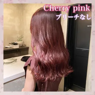 セミロング カラー 💗ガーリーヘア🎀 saki💗のヘアスタイル