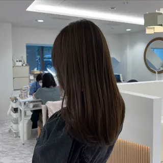 ロング カットモデル/ 透明感ヘア/成瀬裕介のヘアスタイル