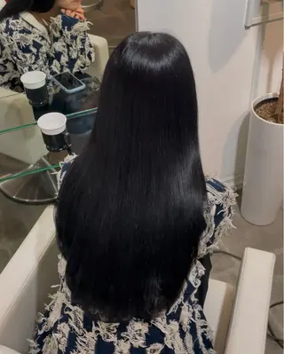 ロング カラー 原宿♡透明感カラー♡ 縮毛矯正【MAYU】のヘアスタイル