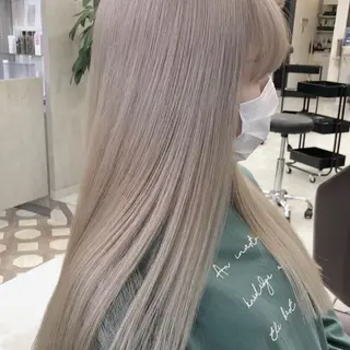 ロング カラー mimiiy梅田 中崎町ハイトーンのヘアスタイル