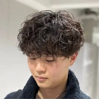 ショート パーマ メンズ 【メンズ特化】 池田大成✂︎のヘアスタイル