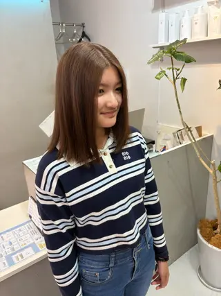 ミディアム カラー 弓矢 叶のヘアスタイル