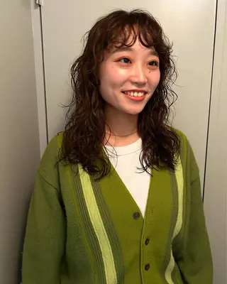 ロング パーマ レイヤーパーマ🪐 伽羅のヘアスタイル