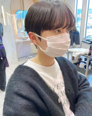 ショート パーマ 店長/mao/ 前髪/顔周りカットのヘアスタイル