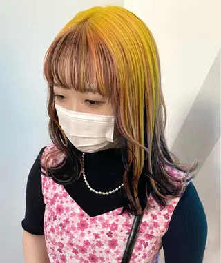 ミディアム カラー ちょめ/八王子 ZEST emuのヘアスタイル