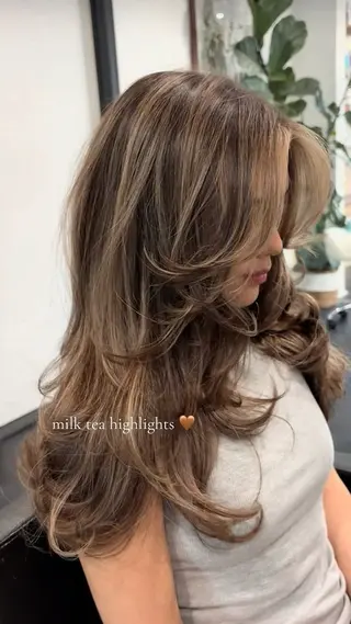 ロング カラー rina/無料 レイヤーカット/上野のヘアスタイル