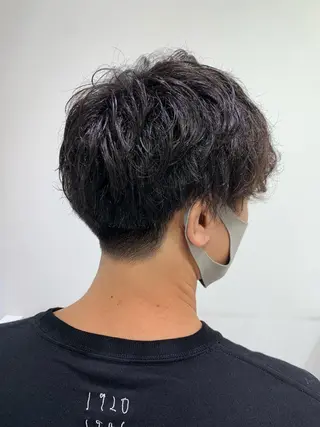 ショート メンズ 【センターパート/ マッシュ】ryokaのヘアスタイル