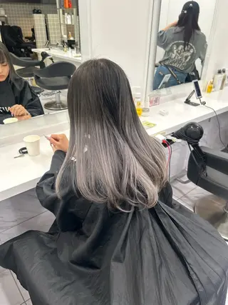 ロング カラー 韓国/トレンド レイヤー【101】のヘアスタイル