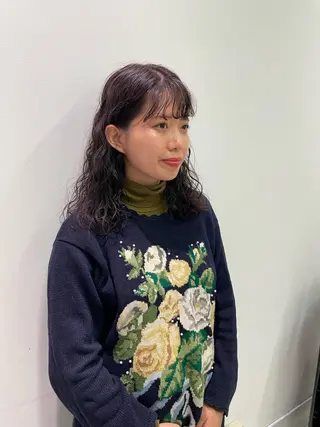 セミロング カラー パーマ キッズ オトナヘア🌸 harukaのヘアスタイル