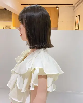 ミディアム カラー 'ele 🦄堀内佑茉のヘアスタイル