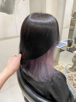 ミディアム カラー ヘアアレンジ 艶髪/レイヤーカット 🐣misakiのヘアスタイル