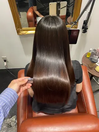 ロング 髪質改善 SHEER. 大阪梅田所属・髪質改善/ 梅田中崎町/宮里のヘアスタイル