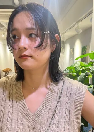 ミディアム Garland  Ginza所属・モモ🍑 レイヤー/ボブ/暖色のヘアスタイル