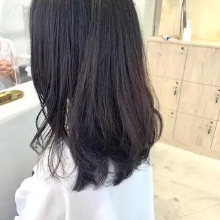 セミロング カラー ボブ/美髪矯正 /佐藤　奈巳のヘアスタイル