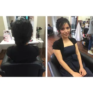 ミディアム セミロング ロング パーマ ヘアアレンジ 成松 勇治のヘアスタイル