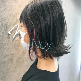 ミディアム 所渉/韓国レイヤー /ウルフカットのヘアスタイル