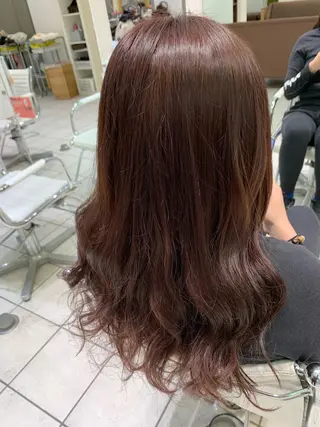 セミロング カラー Uni.所属・地毛風ストレート/ 髪質改善/榎本流行のヘアスタイル