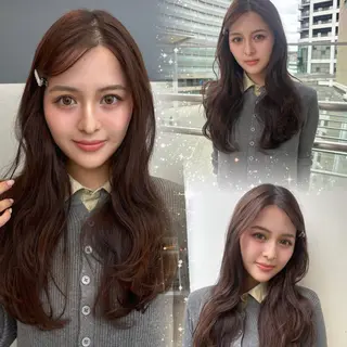 ロング カラー ktwo☆ 暗艶髪☆姫野琳のヘアスタイル