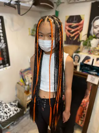 ロング ヘアアレンジ キッズ scamp所属・scamp⭐️ さくらのヘアスタイル