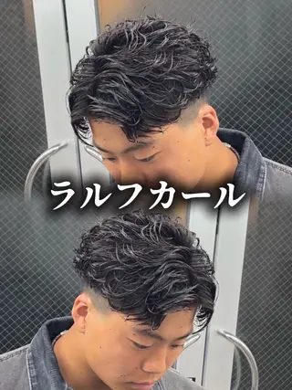 パーマ メンズ ØVARL　Jingumae所属・OVARL/ メンズパーマ/きらりのヘアスタイル