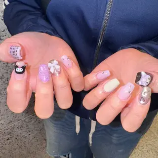 ネイル RIEKO🍒 ワンホン♡推しネイルのネイルデザイン