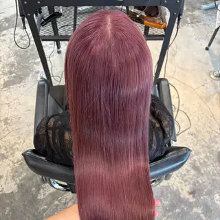 ロング カラー HIKARI🐈‍⬛ ハイトーン×デザインのヘアスタイル