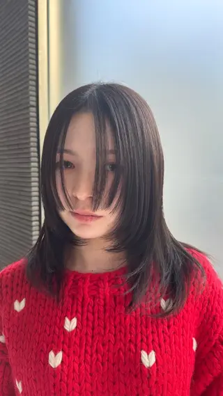 ミディアム カラー 椎葉 祐也のヘアスタイル