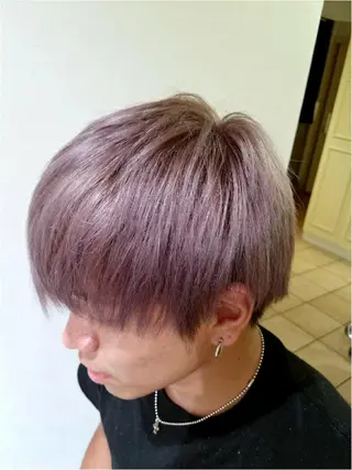 ショート メンズ カラー 【髪質改善美容師】t occa茨木篠原健太のヘアスタイル