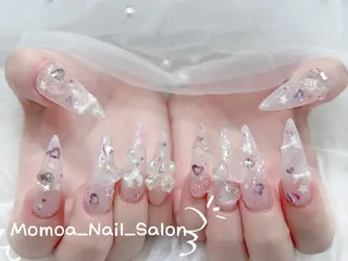 ネイル MoMoA Nail ネイル長さ出し専門店のネイルデザイン